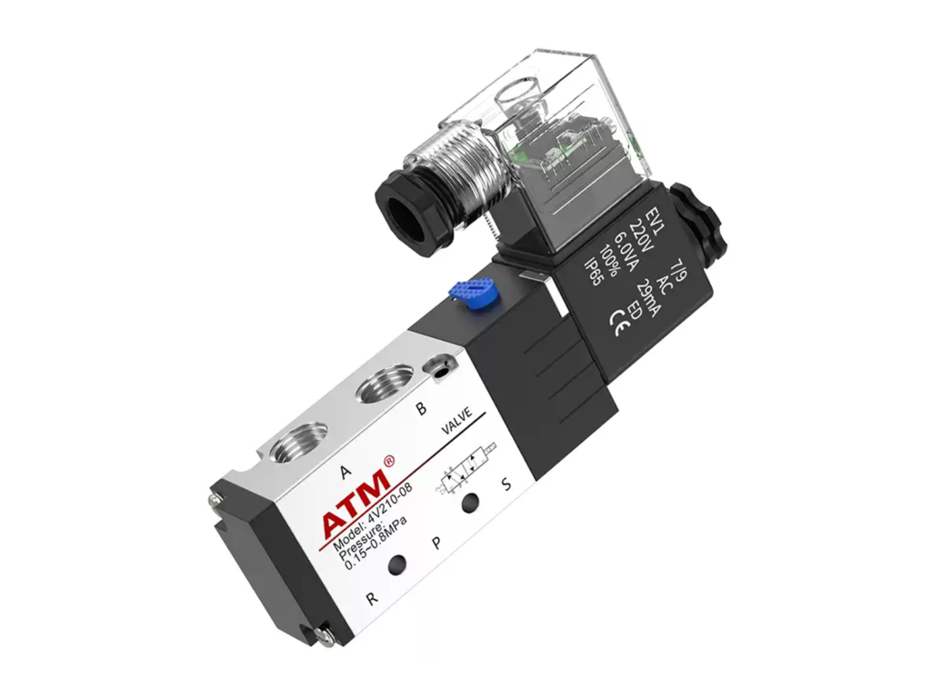ATM 4V210-08 5/2-Way Pneumatic Solenoid Valve