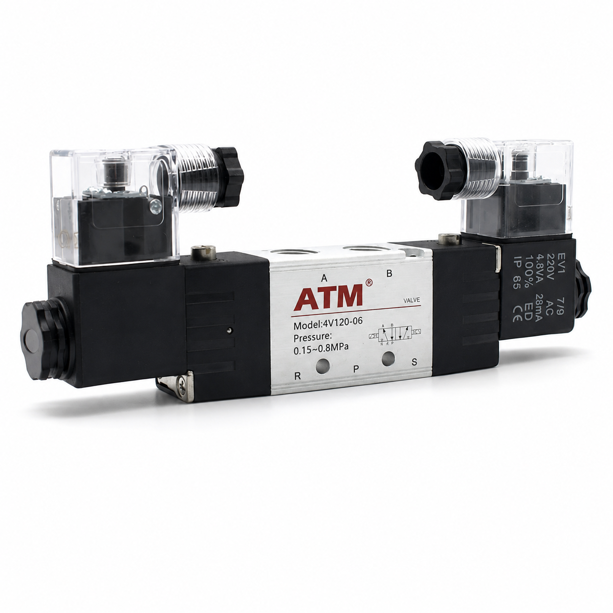 4V120 Series 5/2-Way Double Solenoid Valve