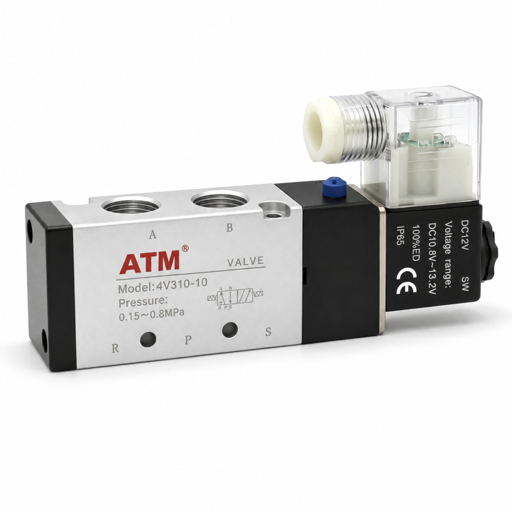 4V310 Series 5/2-Way Single Solenoid Valve