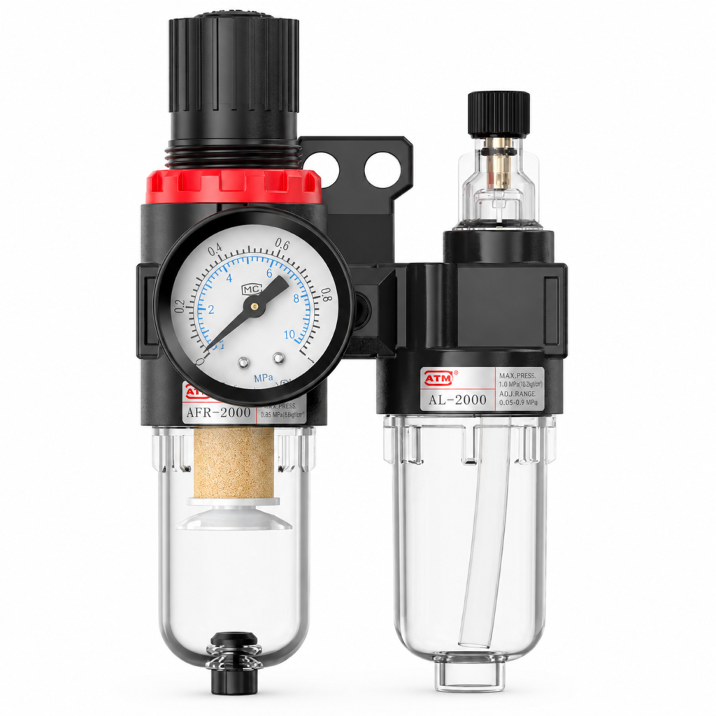 AirTAC AFC Series Two-Piece Filter Regulator Lubricator Unit