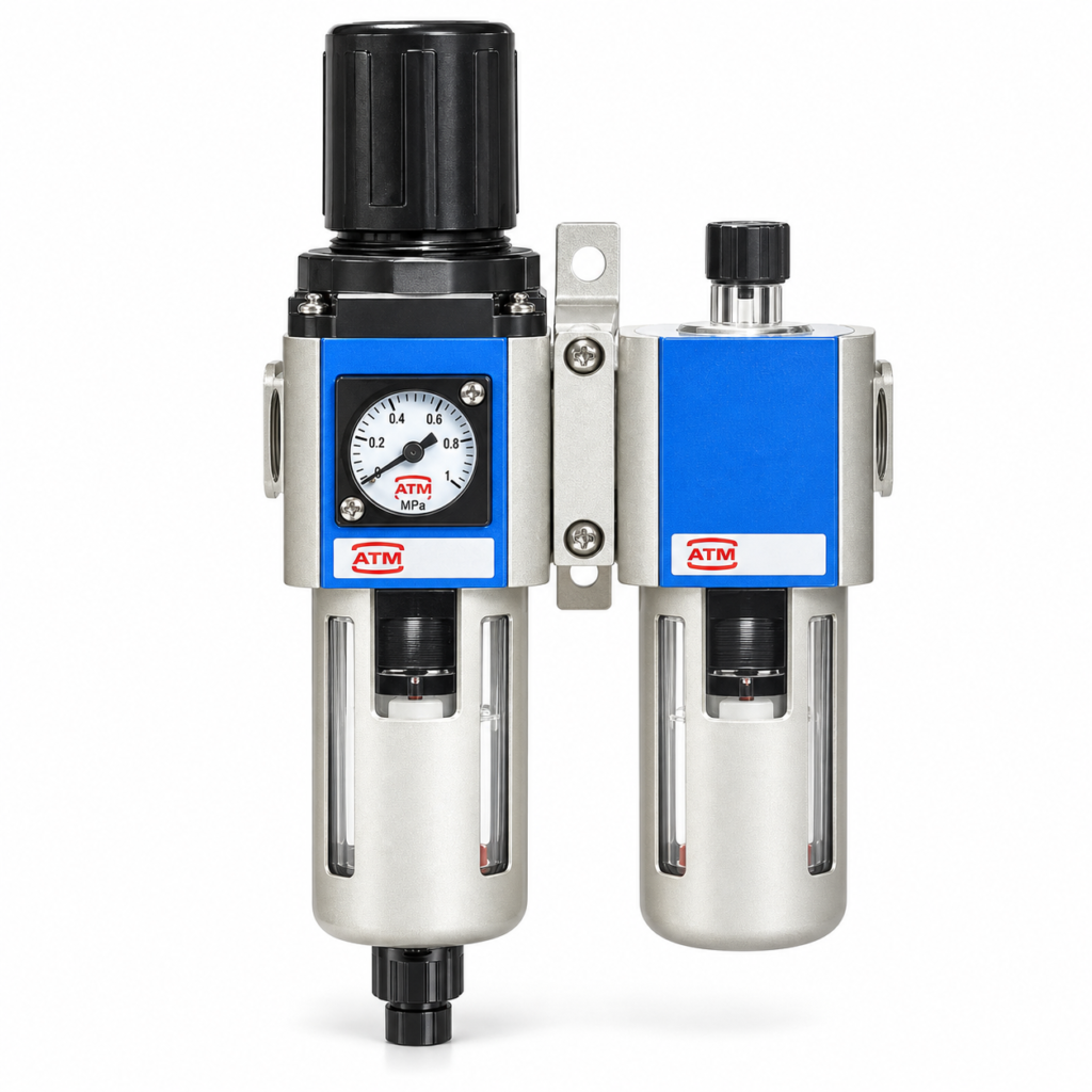 AirTAC GFC Series Two-Piece Filter Regulator Lubricator Unit