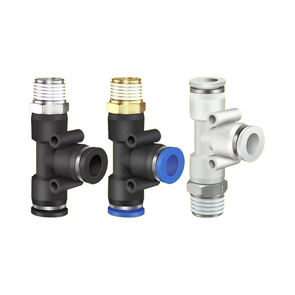 PD Series Male Run Tee Push-In Pneumatic Fitting