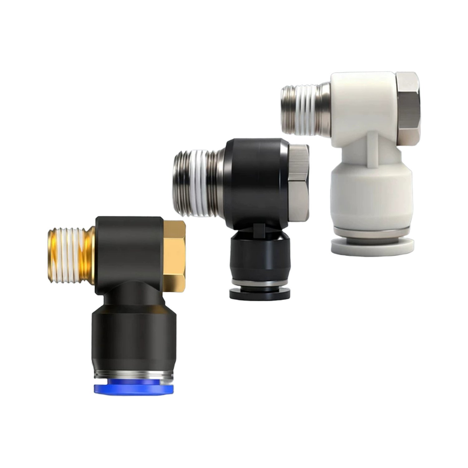 PH Series Universal Male Elbow Push-In Pneumatic Fitting
